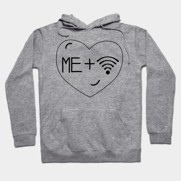 ME & Wifi is Love. Hoodie by TamannasArt